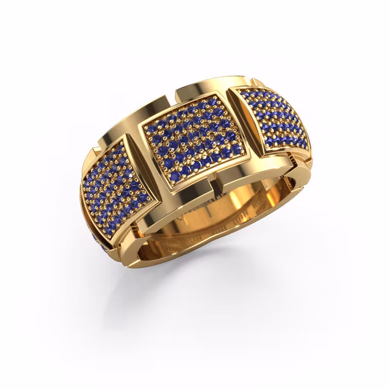 Ring Laura 585 Gold Saphir 1 mm