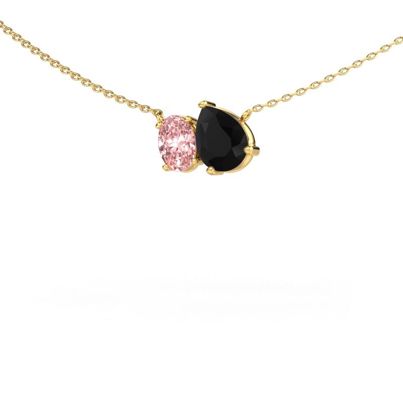 Anheng Toi et Moi PER OVL 585 gull svart diamant 1.25 crt