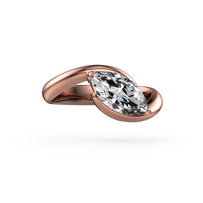 Engagement ring Aida MRQ 585 rose gold diamond 1.25 crt