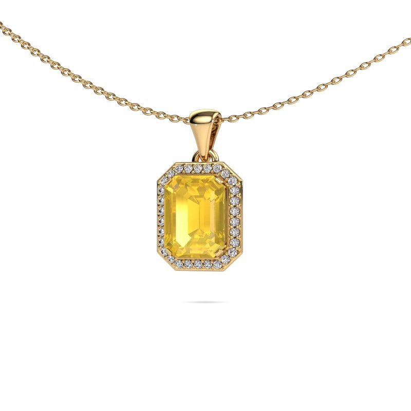 Anhänger Dodie 585 Gold Gelb Saphir 8x6 mm