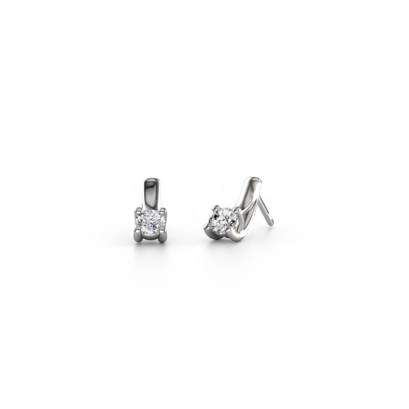 Earrings Mia 1 585 white gold lab grown diamond 0.60 crt