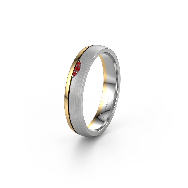 Ehering WH0334L24X 585 Weißgold Rubin ±4x1.5 mm