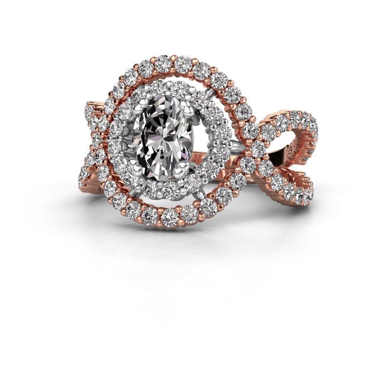 Image de Bague Chau<br/>585 or rose<br/>diamant 1.870 crt