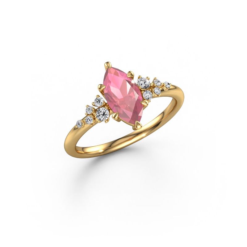 Ring Royce MRQ 585 gold tourmaline pink 10x5 mm