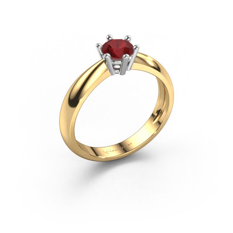 Verlobungsring Fay 585 Gold Rubin 5 mm