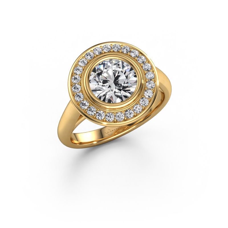 Promise ring Noud 1 RND 585 gold diamond 1.764 crt