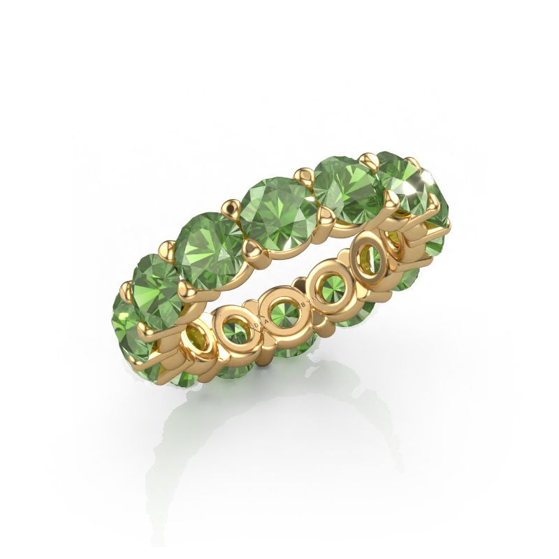 Ring Heddy rnd 5.0 585 Gold Turmalin grün 5 mm