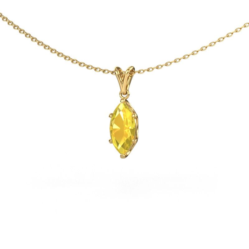 Anhänger Sam MRQ 585 Gold Gelb Saphir 10x5 mm