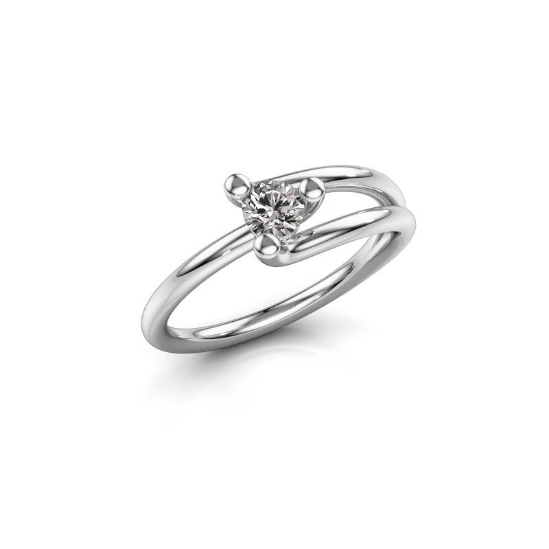 Image of Ring Roosmarijn<br/>950 platinum<br/>Diamond 0.25 crt