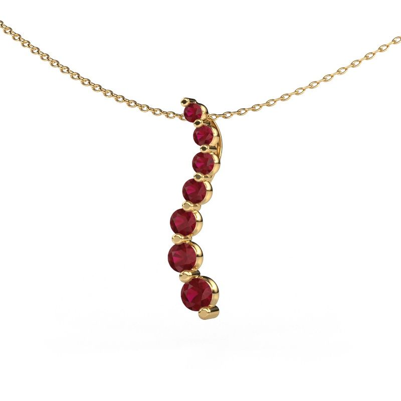 Pendentif Celeste 2 585 or jaune rubis 2.2 mm