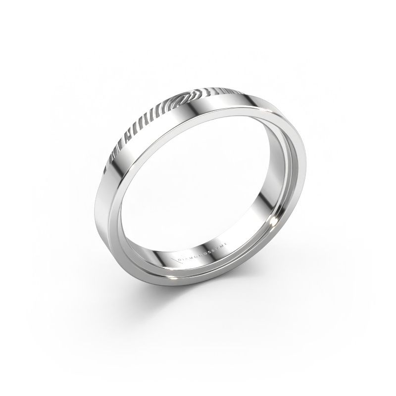 Wedding ring Jari 585 white gold ±0.20x0.08 in