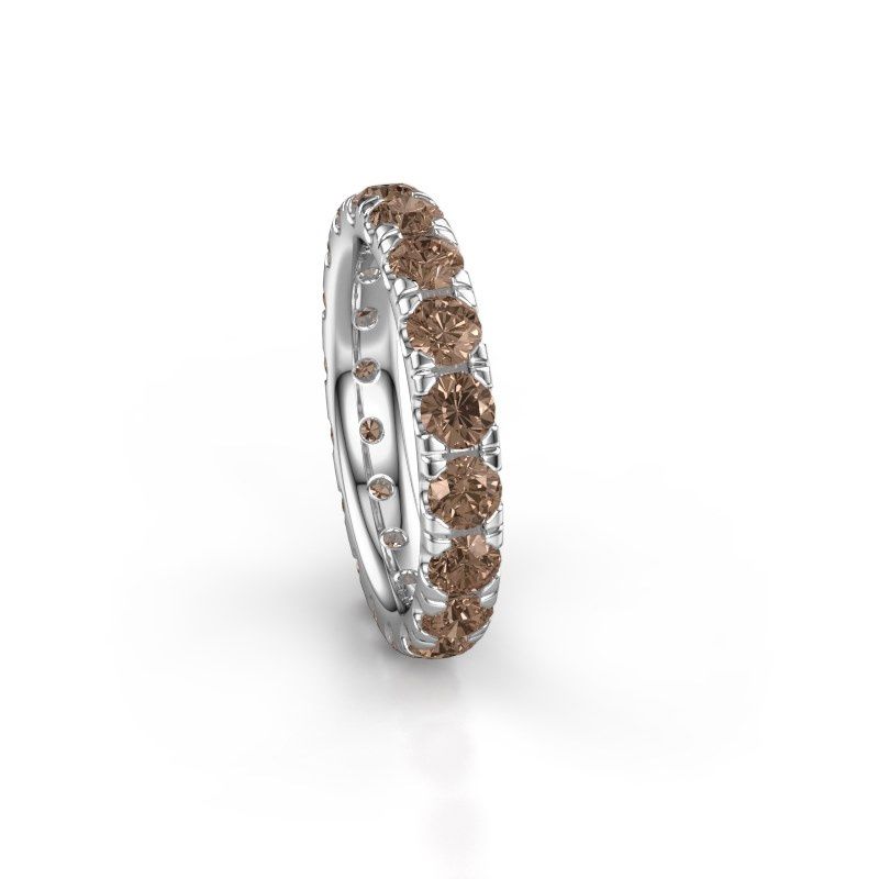Image of Stackable Ring Jackie 3.4<br/>585 white gold<br/>Brown Diamond 2.700 Crt