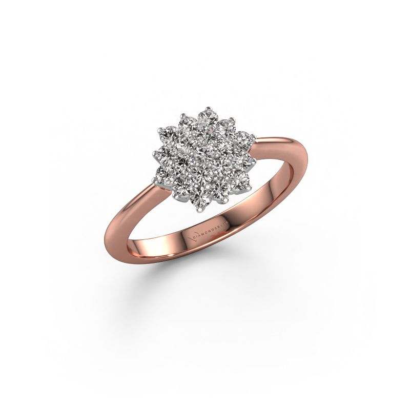 Verlobungsring Vickey 585 Roségold Diamant 0.025 crt