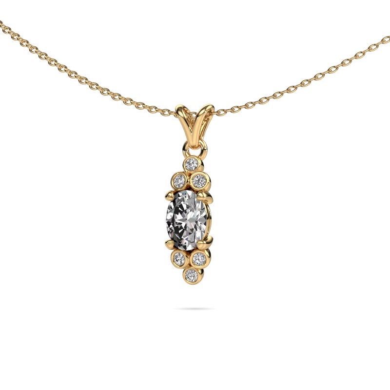 Pendant Lucy 2 585 gold diamond 0.41 crt