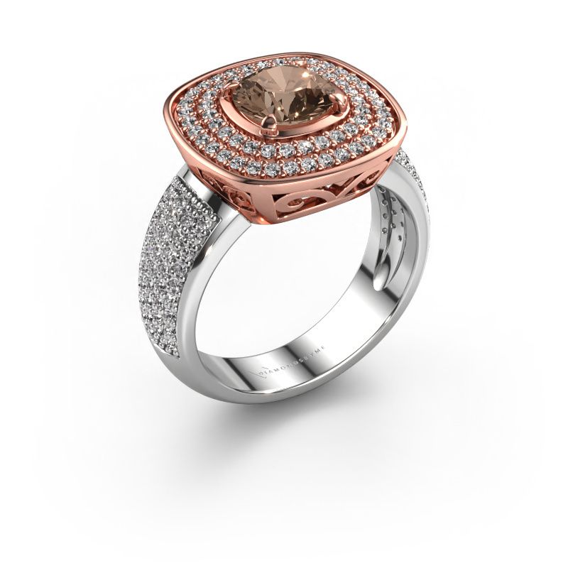 Ring Eliana 585 rose gold brown diamond 1.54 crt