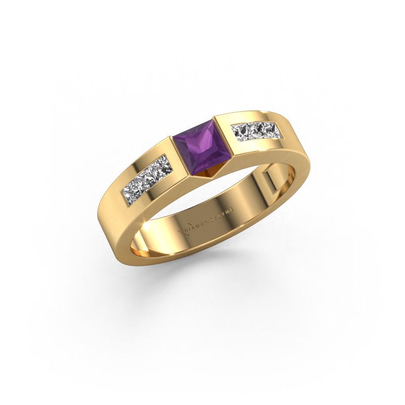 Engagement ring Arlena 2 585 gold amethyst 4 mm