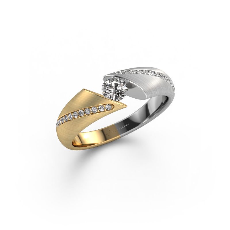 Ring Hojalien 2 585 Gold Lab-grown Diamant 0.42 crt