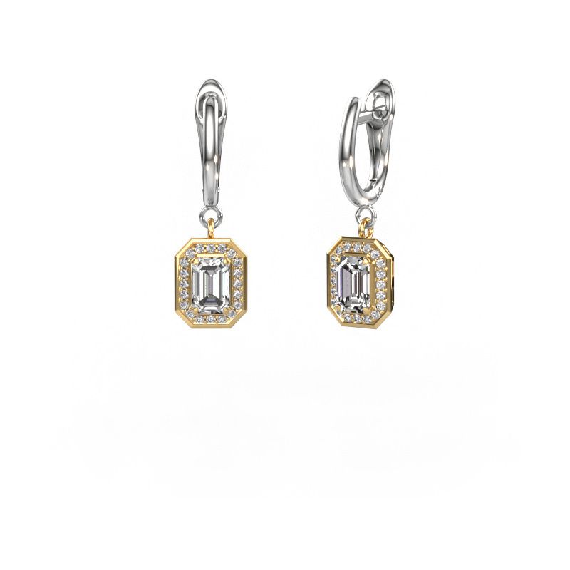 Pendants d'oreilles Dodie 1 585 or jaune diamant synthétique 0.70 crt