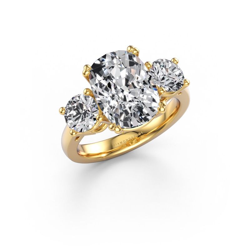 Engagement ring Dominique CSH 1 585 gold lab grown diamond 5.70 crt