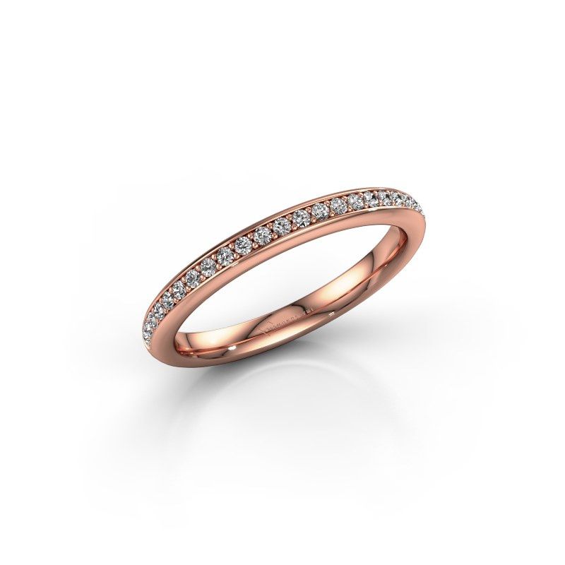 Afbeelding van Aanschuifring SRH0266B20H4<br/>585 rosé goud<br/>Lab-grown diamant 0.173 crt
