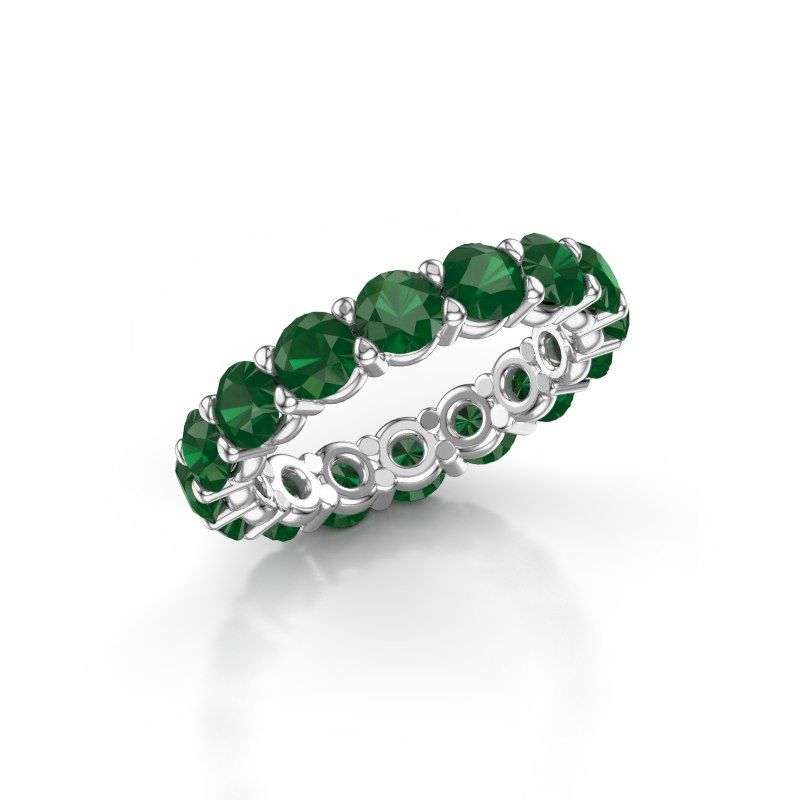 Bild von Vorsteckring heddy rnd 4.0<br/>950 Platin<br/>Smaragd 4 mm
