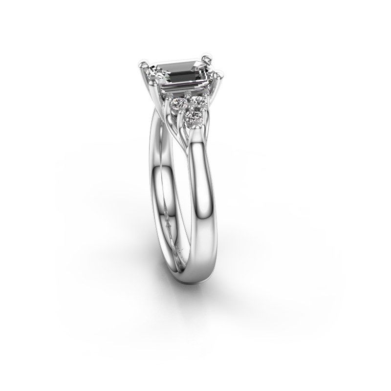 Afbeelding van Verlovingsring Monika EME<br/>950 platina<br/>diamant 1.300 crt