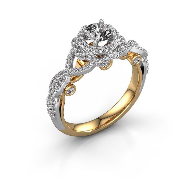 Afbeelding van Verlovingsring Cathryn<br/>585 goud<br/>diamant 1.126 crt