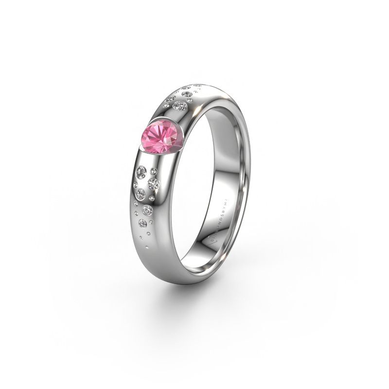 Alliance WH2104L34A 585 or blanc saphir rose ±4,5x1.7 mm