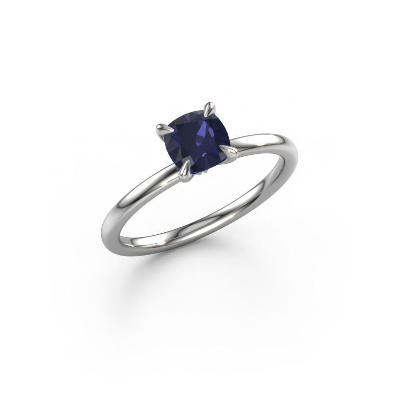 Image of Engagement Ring Crystal Cus 1<br/>950 platinum<br/>Sapphire 5.5 mm
