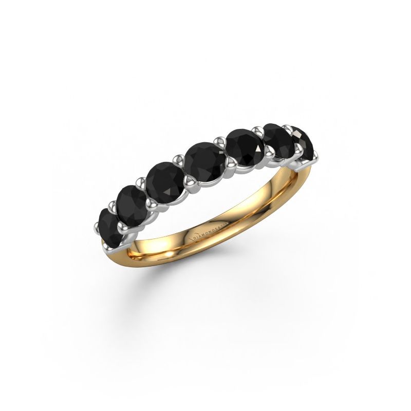 Ring Heddy Half 585 gold black diamond 1.68 crt