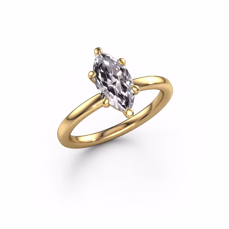Engagement ring Simone MRQ 1 585 gold diamond 1.25 crt