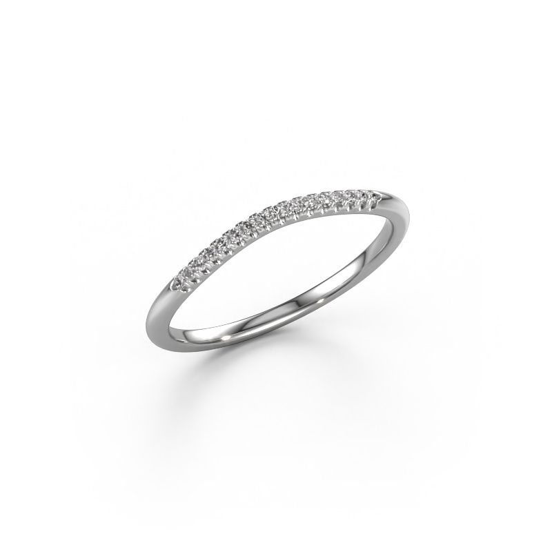 Vorsteckring SR10A2H 950 Platin Lab-grown Diamant 0.08 crt