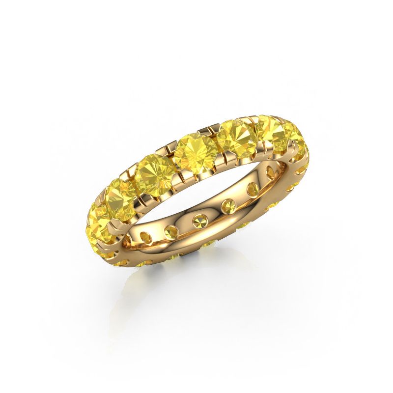 Bague superposable Jackie 4.0 585 or jaune saphir jaune 4 mm