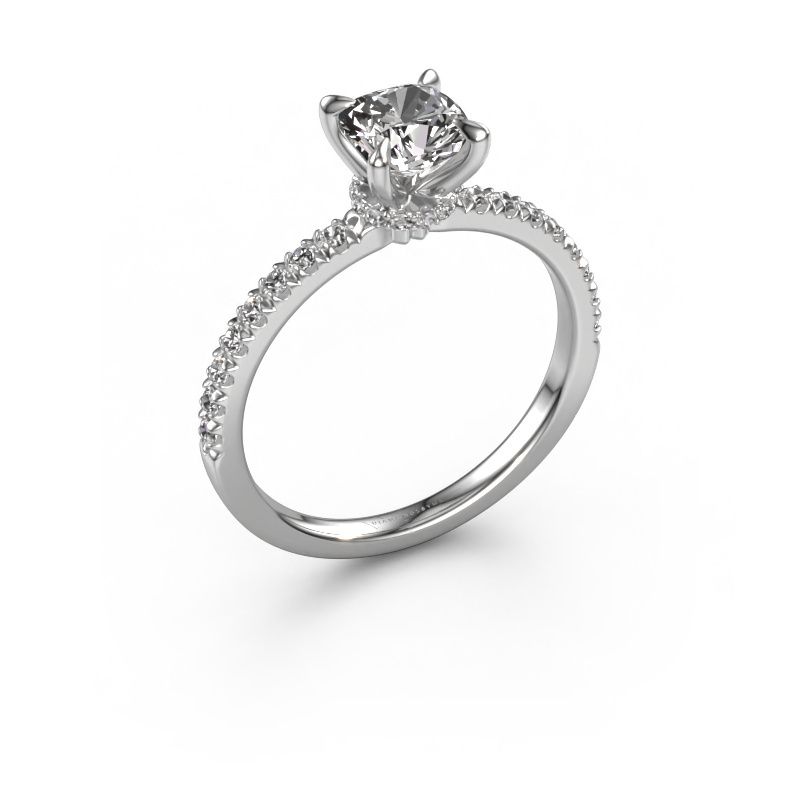 Bague de fiançailles Crystal CUS 4 950 platine diamant 1.31 crt
