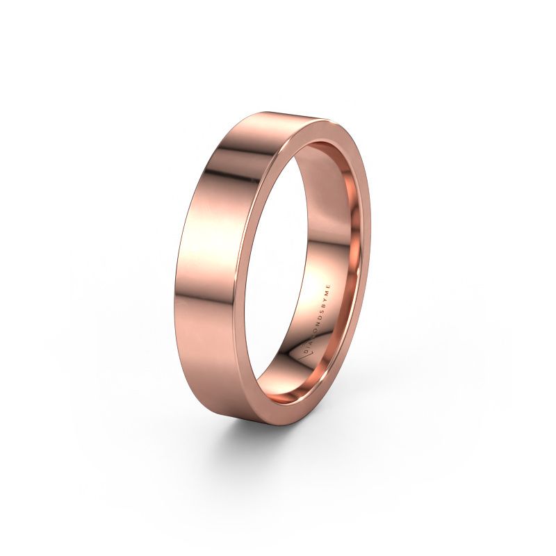 Wedding ring WH0100M15BP 585 rose gold ±0.20x0.08 in