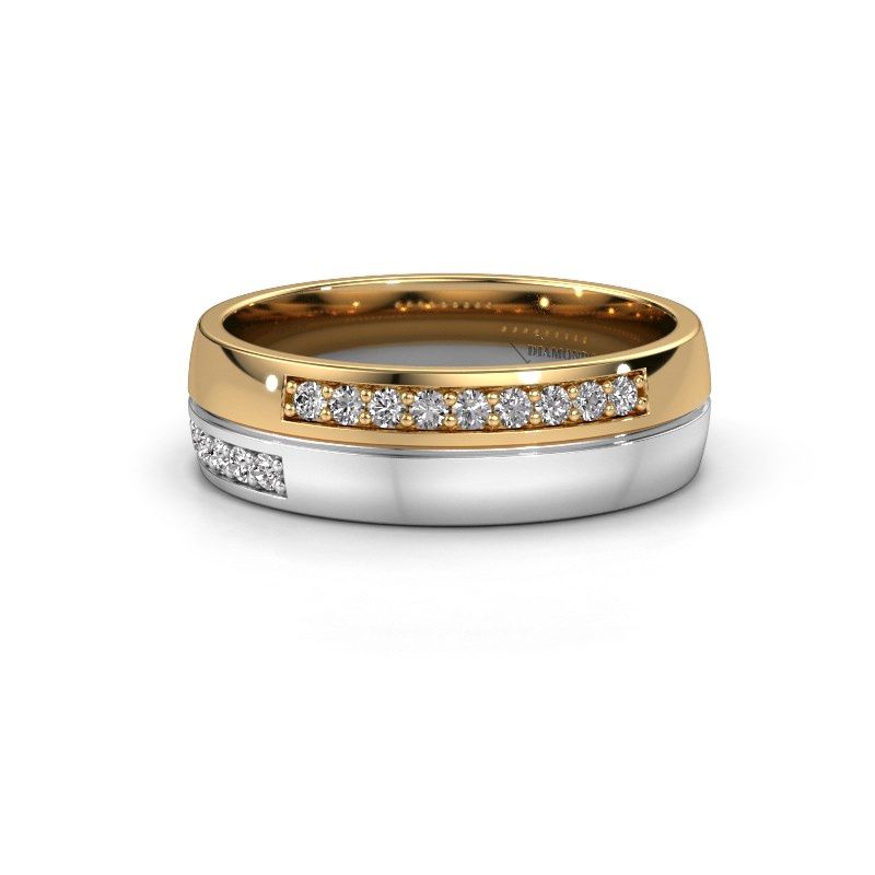 Image of Wedding ring WH0213L26AP<br/>585 gold ±6x1.7 mm<br/>Zirconia