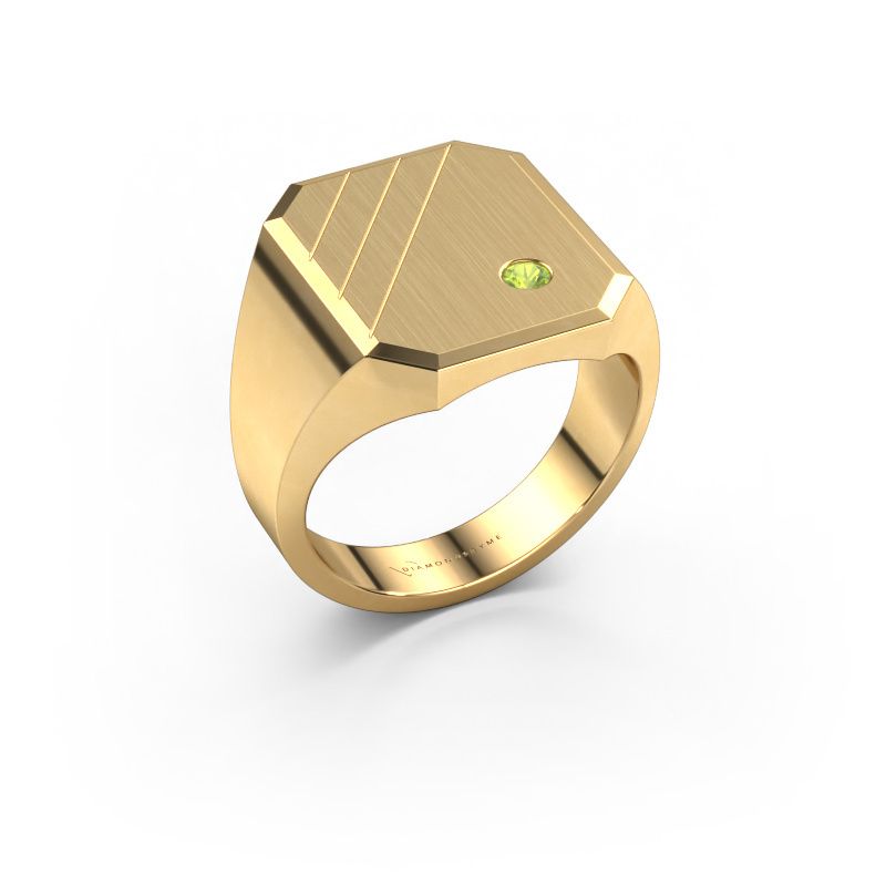 Siegelring Patrick 5 585 Gold Peridot 2.5 mm