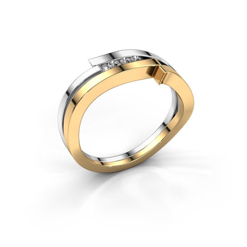 Afbeelding van Ring Amelie<br/>585 goud<br/>Diamant 0.053 Crt