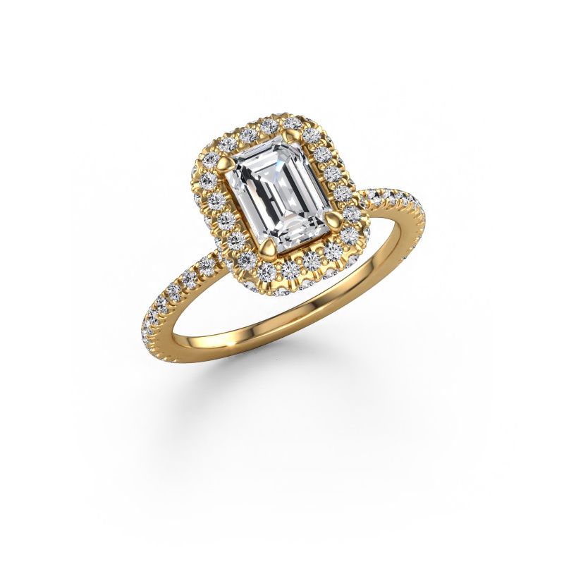 Engagement ring Talitha EME 585 gold lab grown diamond 1.888 crt