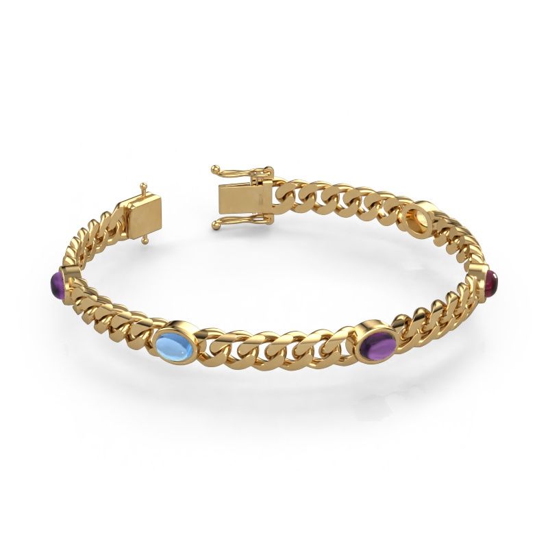 Schakel schakelarmband Corinne 5 7mm 585 goud