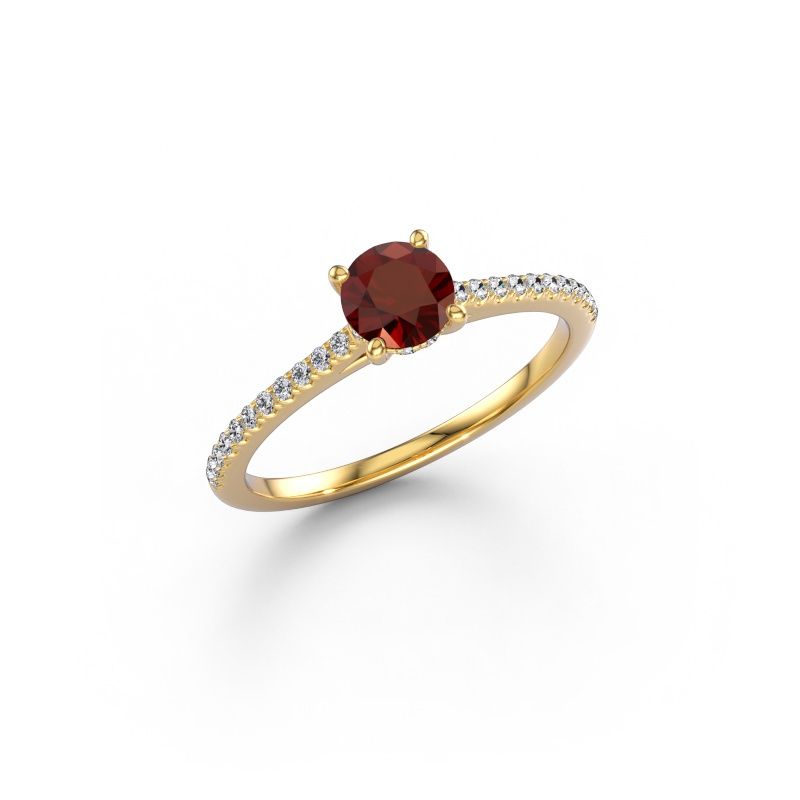 Engagement ring Sophie RND 585 gold garnet 5 mm