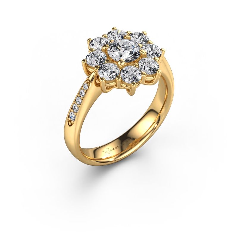 Verlobungsring Carolyn 2 585 Gold Lab-grown Diamant 0.50 crt