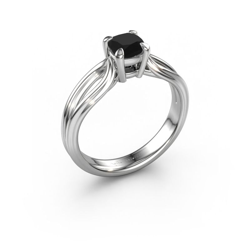 Engagement ring Antonia cus 1 950 platinum black diamond 0.70 crt