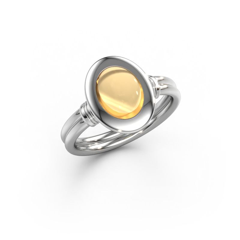 Ring Brittni 950 platinum citrin 7x5 mm