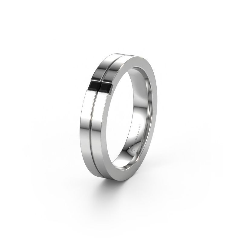 Ehering WH0225L14B 585 Weißgold Schwarz Diamant ±4x2 mm