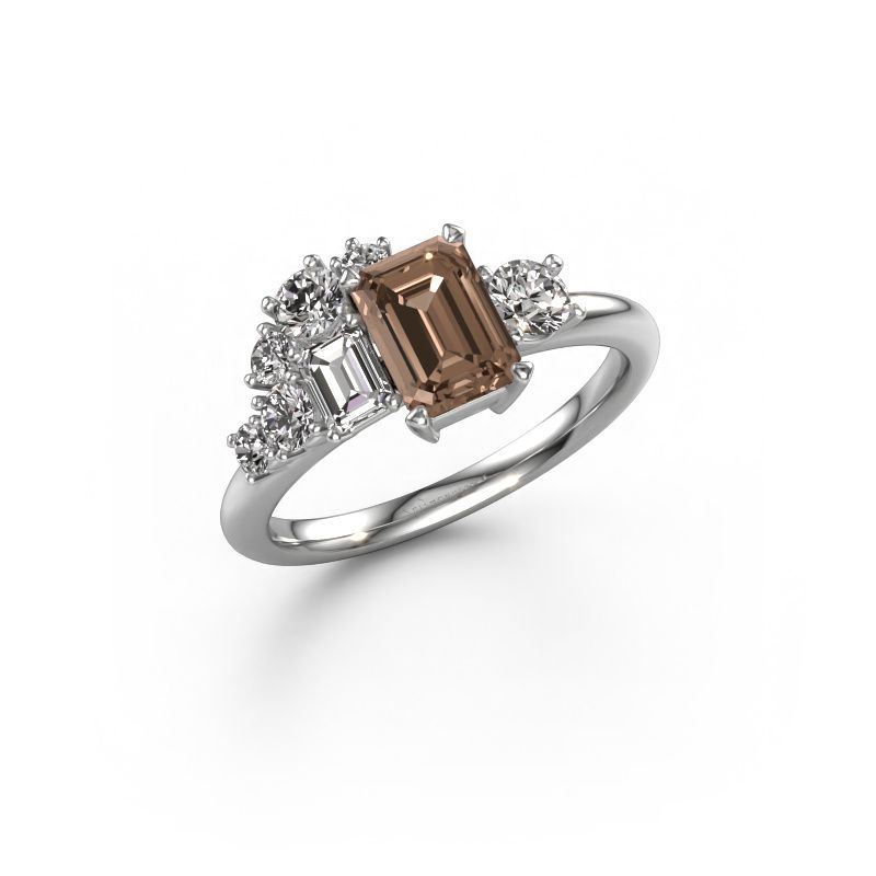Ring Sabina 585 white gold brown diamond 1.860 crt