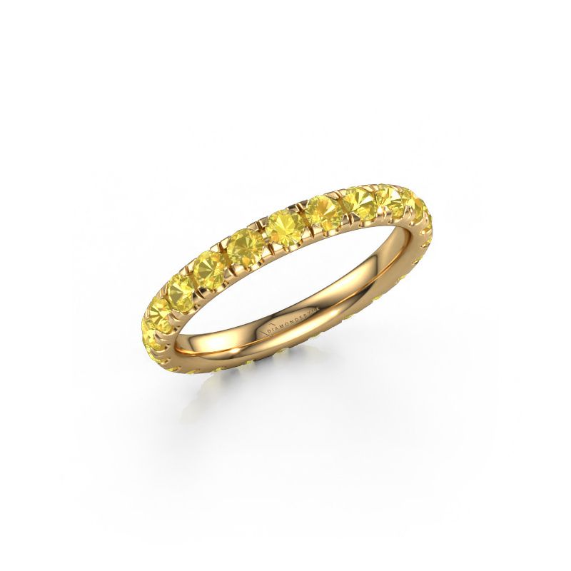 Bague Jackie 2.5 585 or jaune saphir jaune 2.5 mm