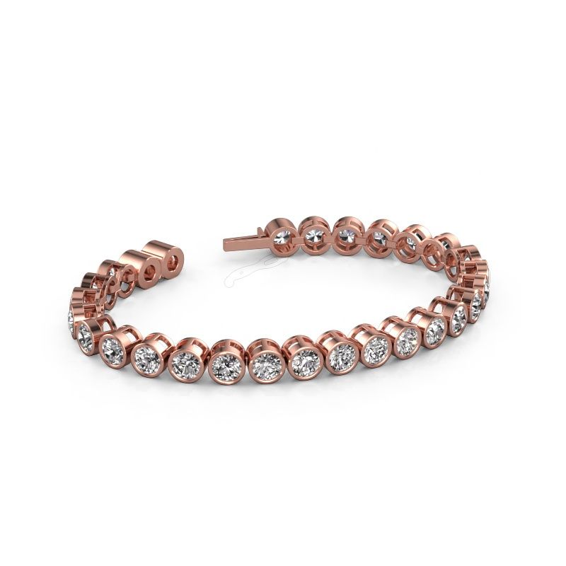 Tennisarmband Allegra 5 mm 585 Roségold Zirkonia 5 mm