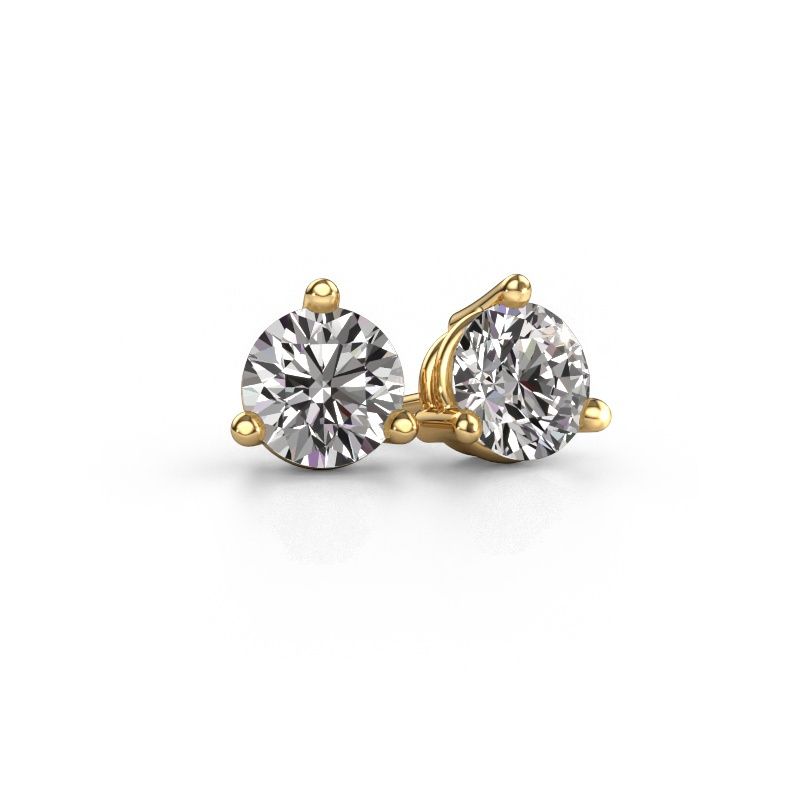 Stud earrings Somer 585 gold lab grown diamond 2.00 crt