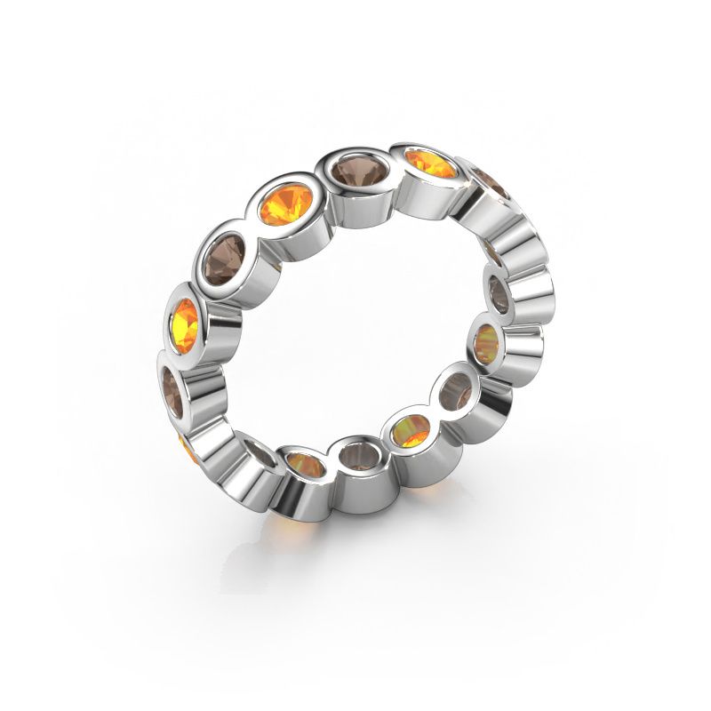 Aanschuifring Edwina 3 585 witgoud rookkwarts 3 mm